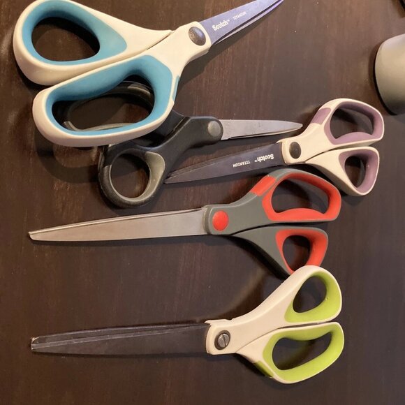 Lot of 5 Scotch Brand Multi-Purpose Scissors - Picture 2 of 2